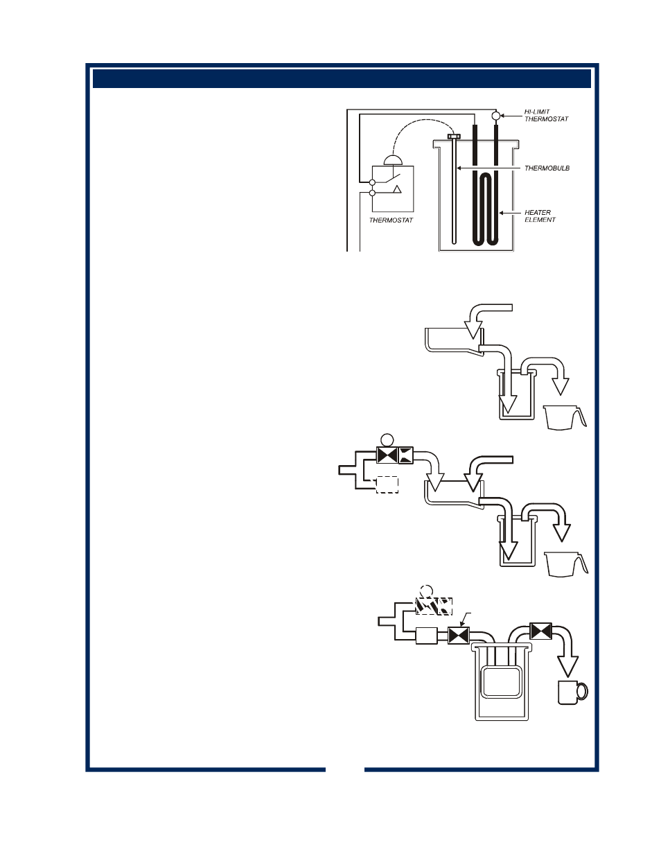 Water heater, Water flow | Bloomfield 8792 User Manual | Page 9 / 26