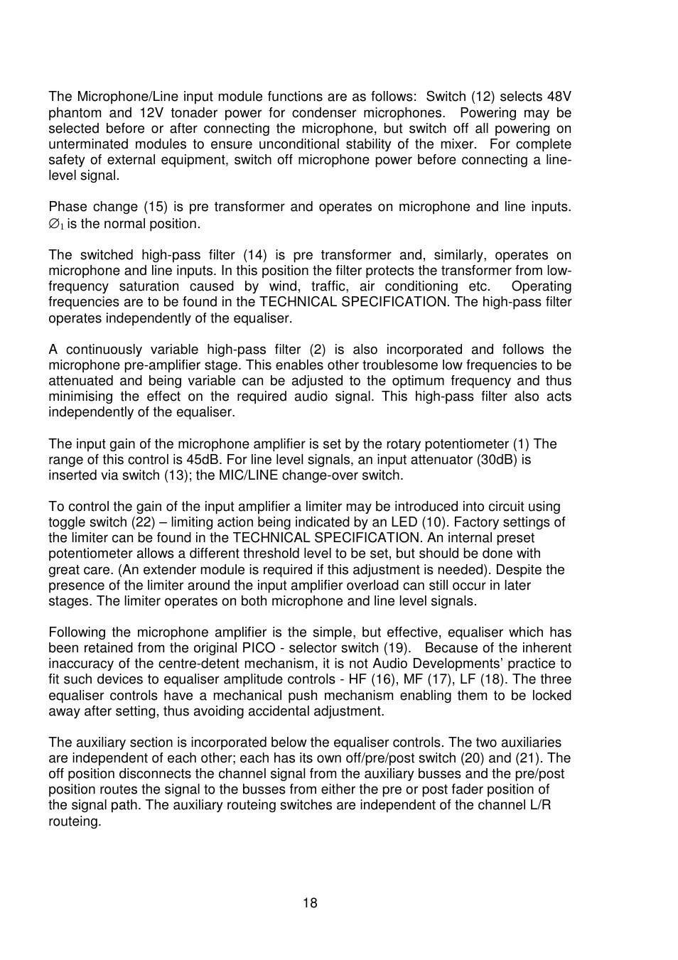 Audio Developments AD256 User Manual | Page 19 / 29