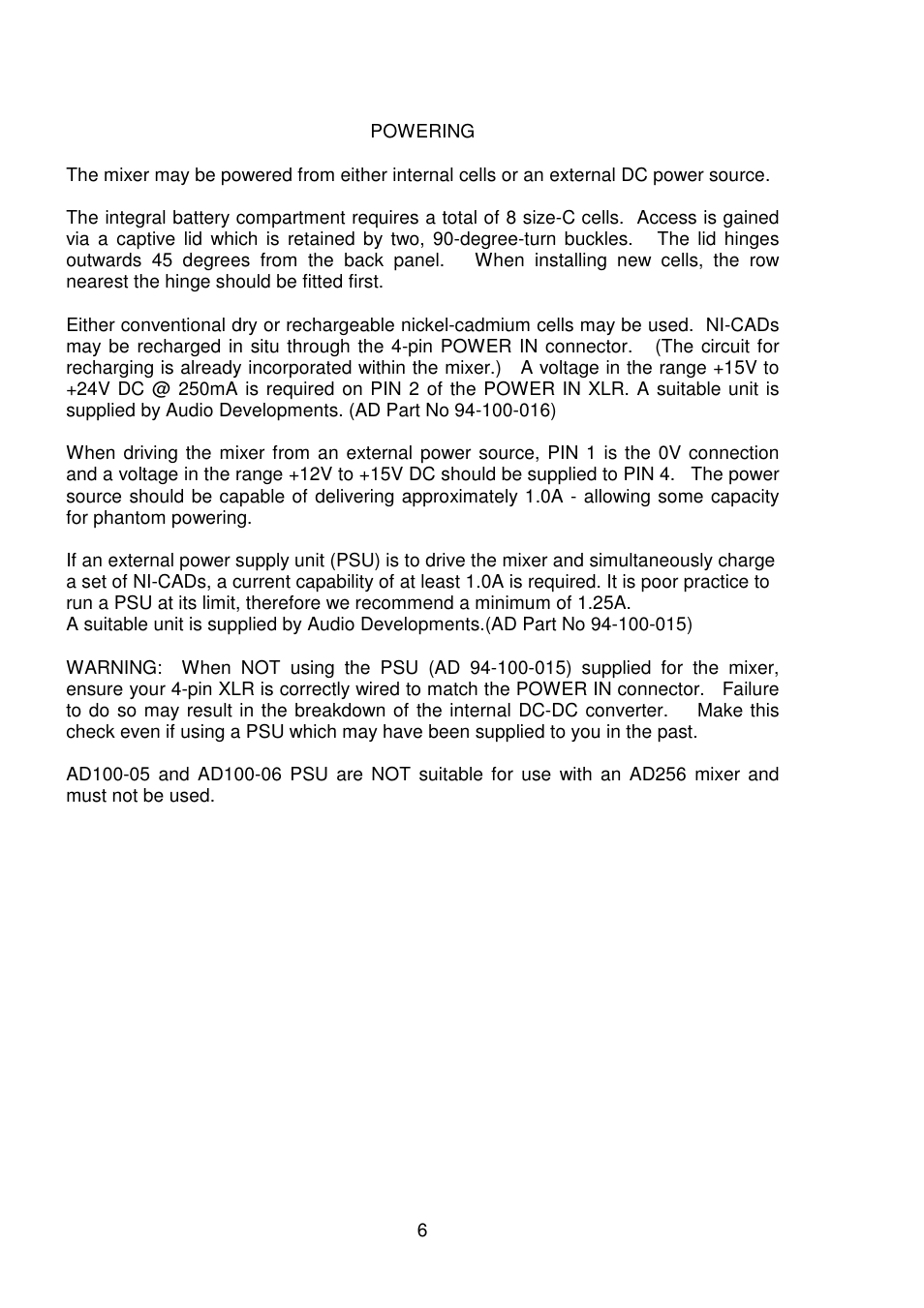 Audio Developments AD256 User Manual | Page 7 / 29