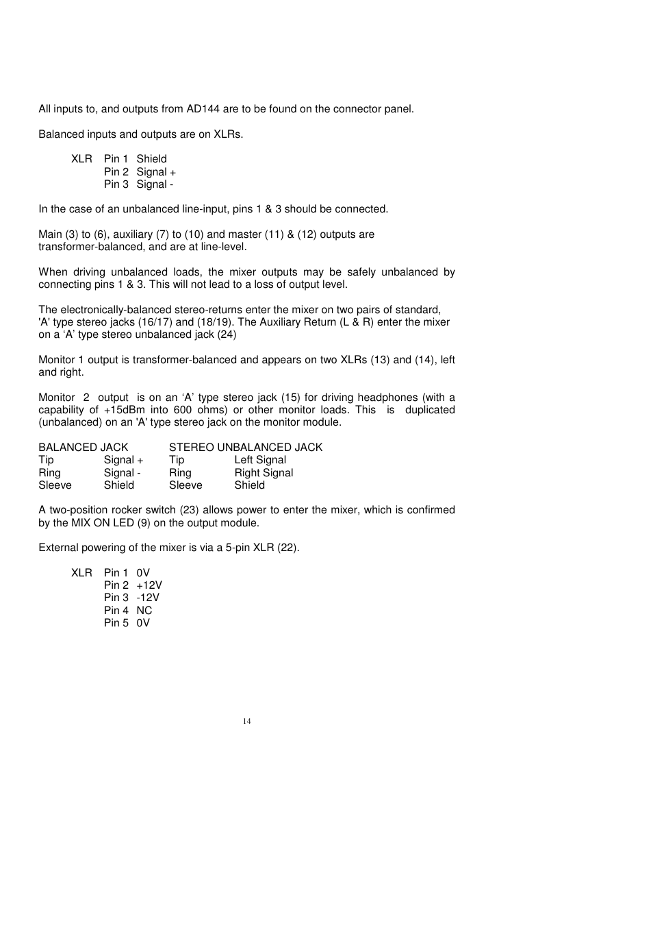 Audio Developments AD144 User Manual | Page 15 / 46