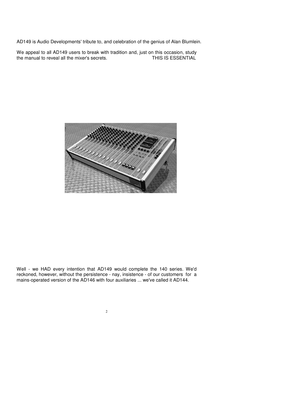 Audio Developments AD144 User Manual | Page 3 / 46
