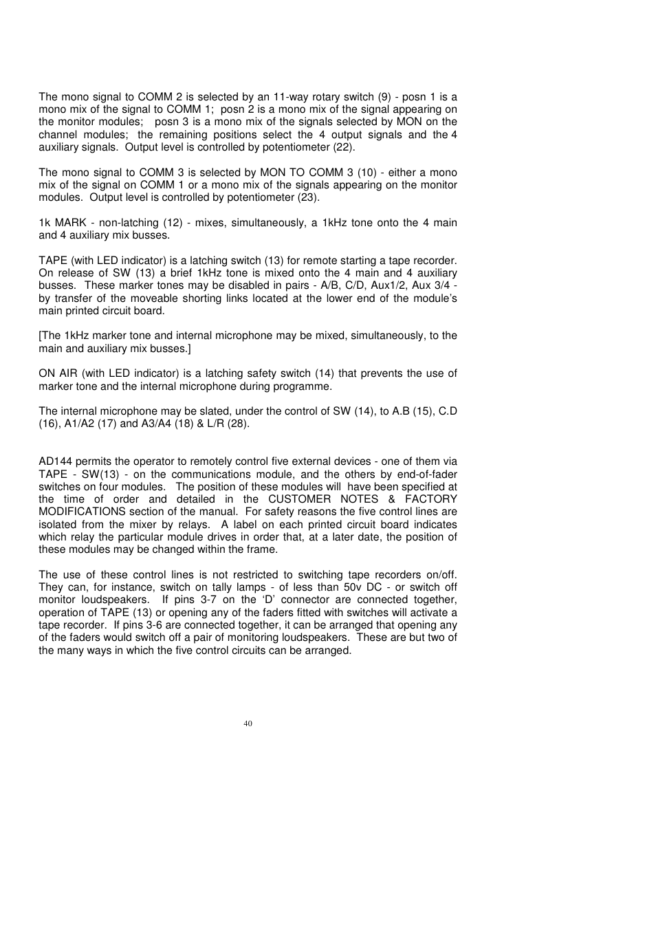 Audio Developments AD144 User Manual | Page 41 / 46