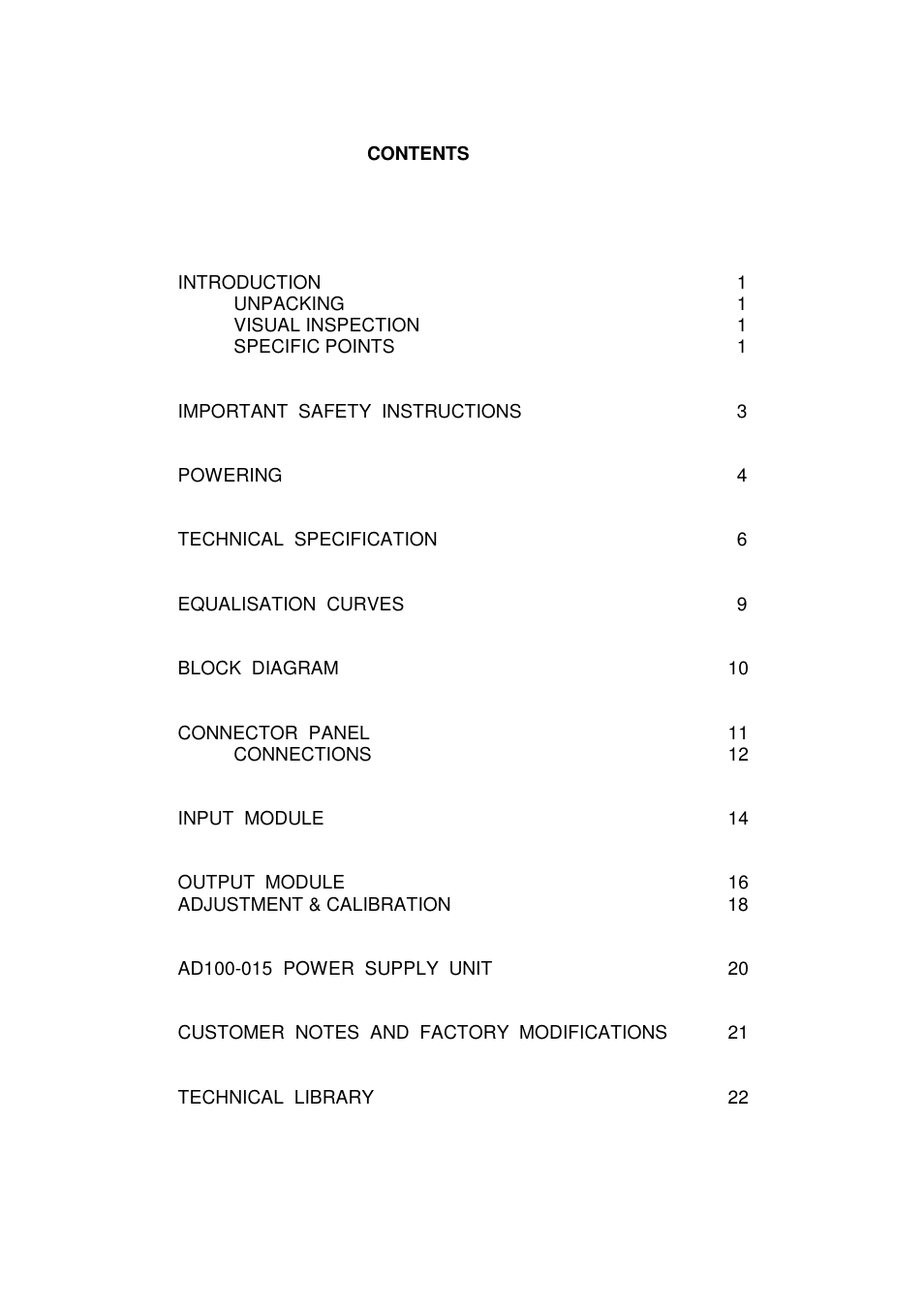 Audio Developments AD114 User Manual | 31 pages