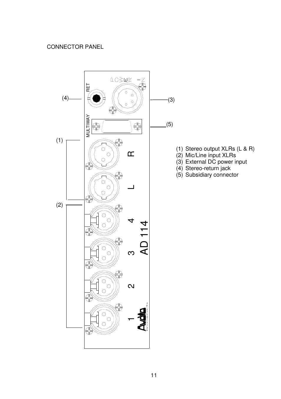 Ad 1 1 4, 21 3 4 l r | Audio Developments AD114 User Manual | Page 12 / 31