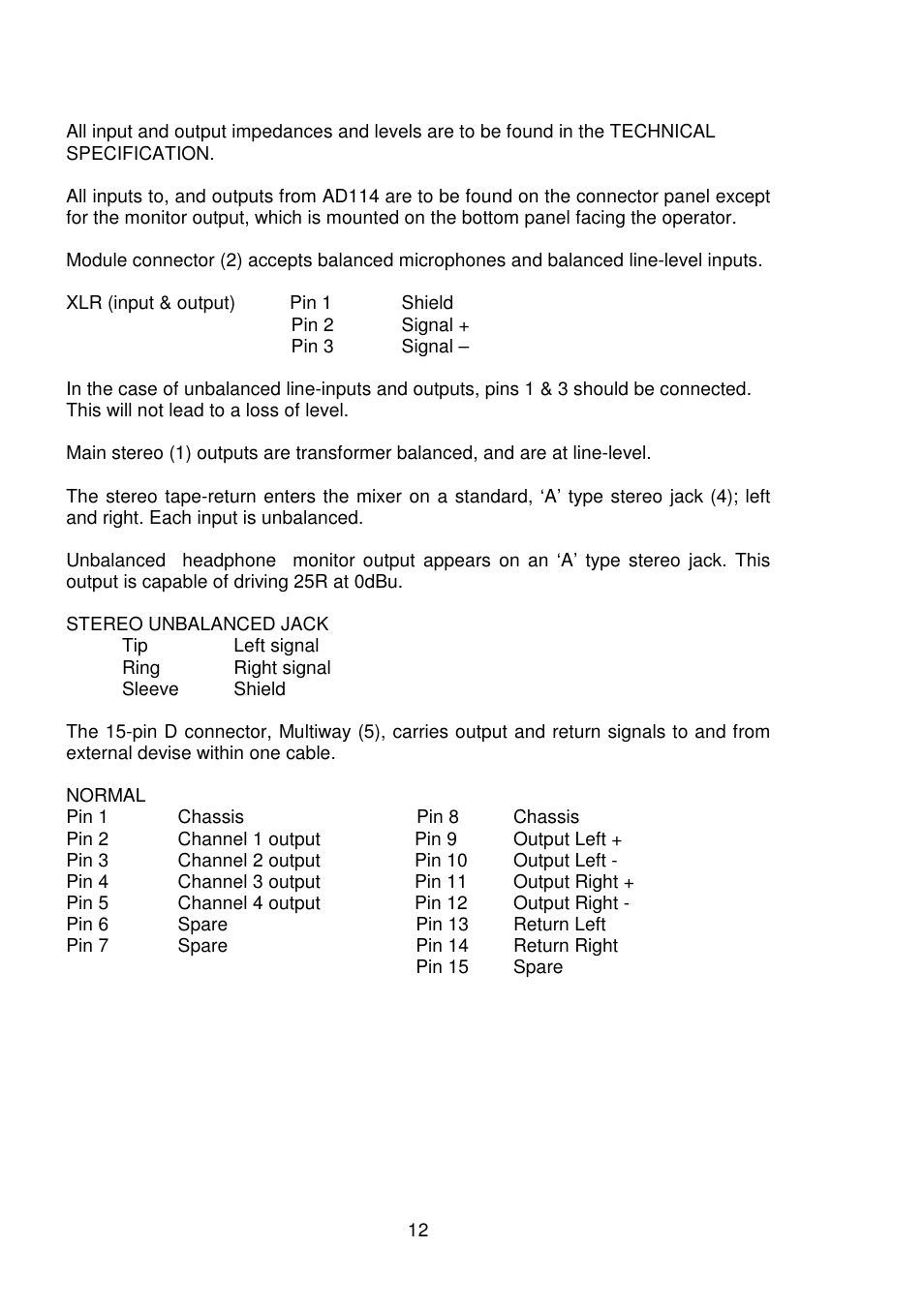 Audio Developments AD114 User Manual | Page 13 / 31