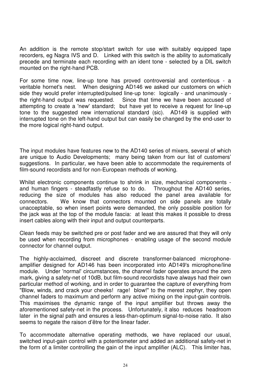 Audio Developments AD149 User Manual | Page 25 / 80