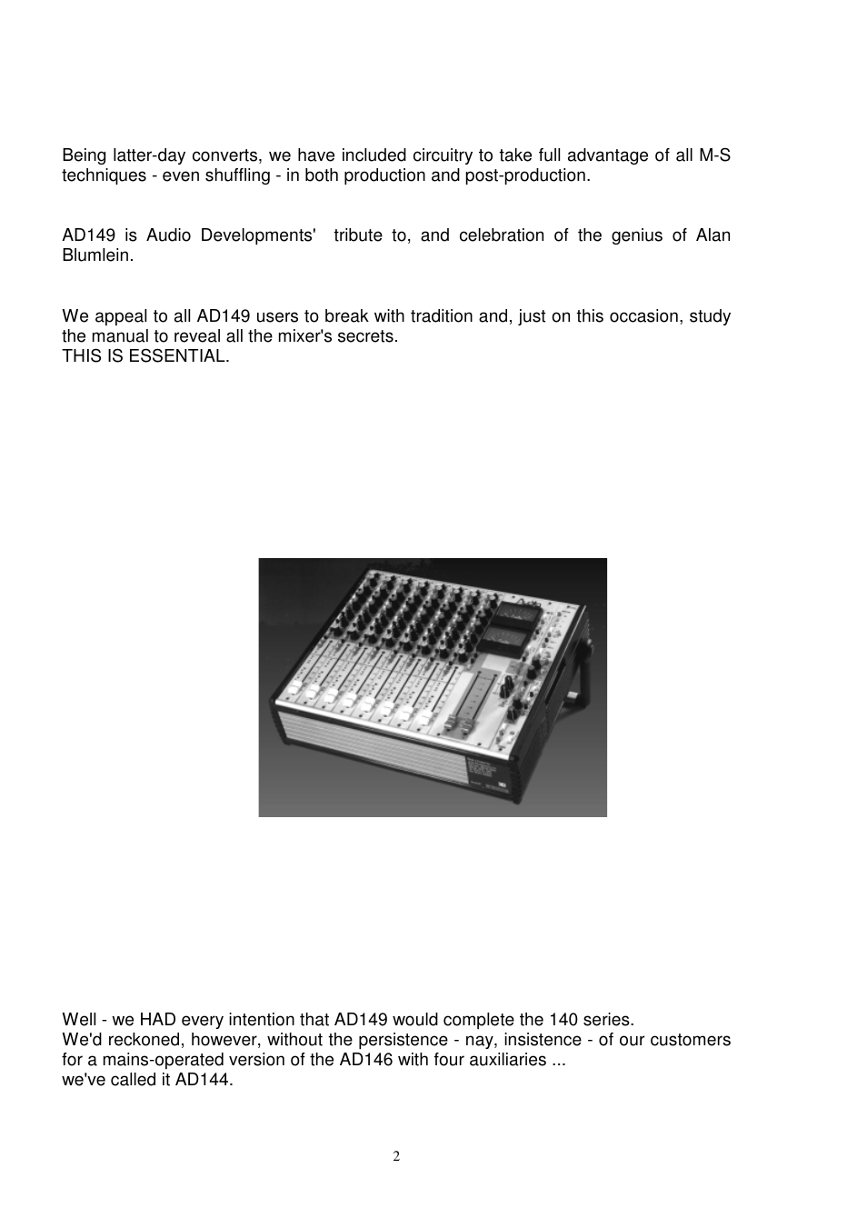 Audio Developments AD149 User Manual | Page 3 / 80
