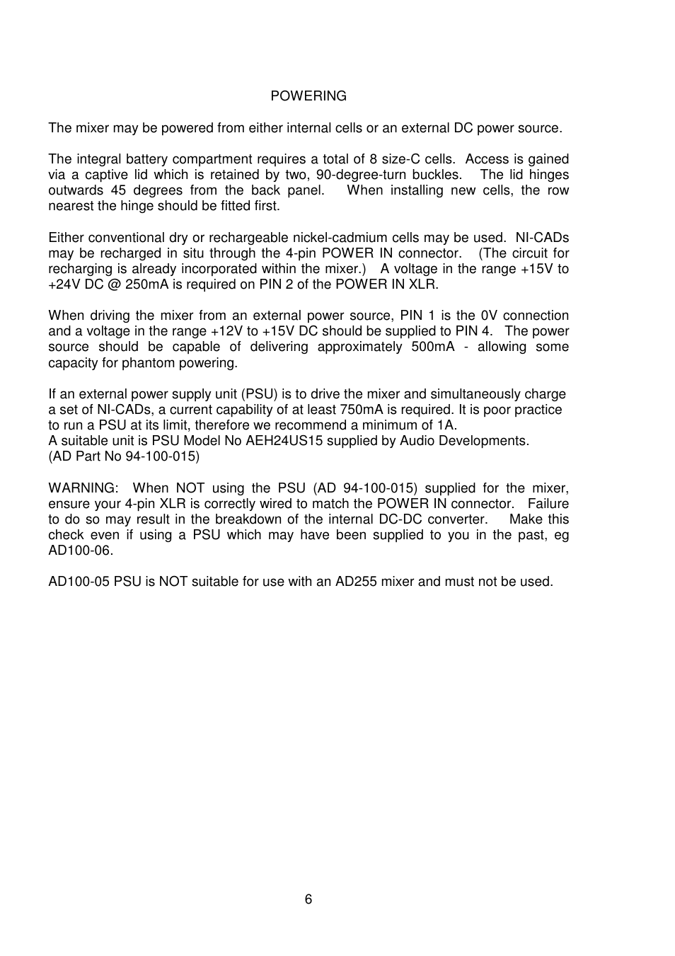 Audio Developments AD255 User Manual | Page 7 / 27