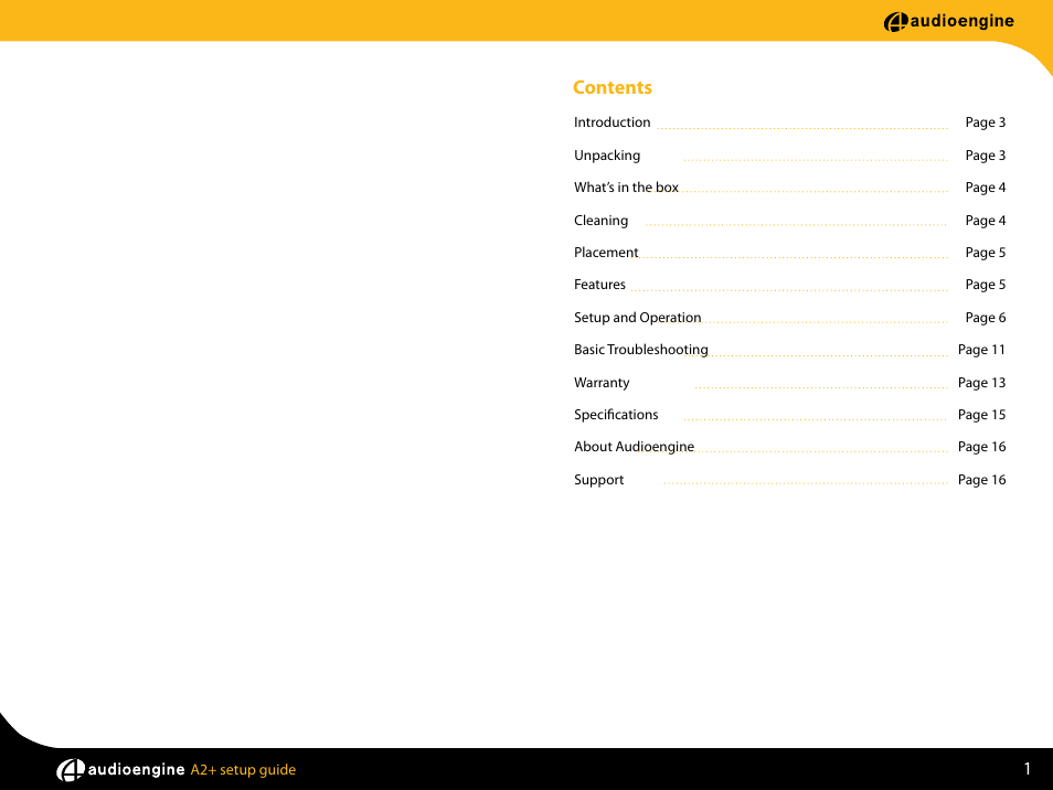 AudioEngine A2+ POWERED DESKTOP SPEAKERS User Manual | Page 2 / 11