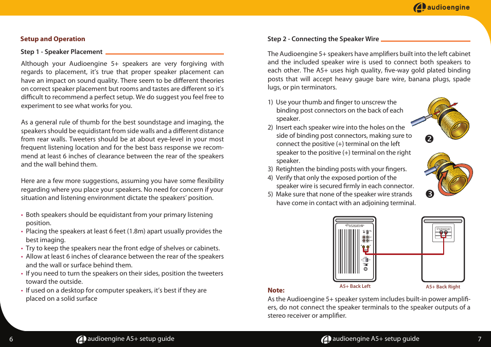 AudioEngine A5+ POWERED SPEAKERS User Manual | Page 5 / 9