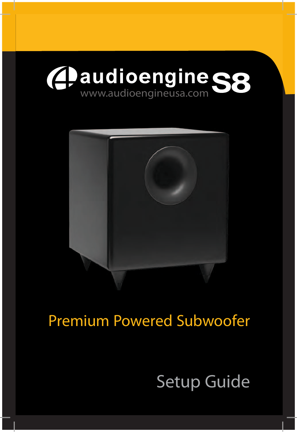 AudioEngine S8 POWERED SUBWOOFER User Manual | 13 pages