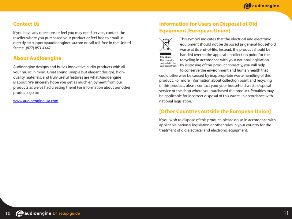AudioEngine D1 24-BIT DAC User Manual | Page 7 / 8