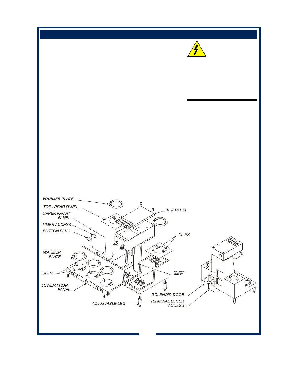 Servicing instructions caution | Bloomfield 8752 User Manual | Page 13 / 26