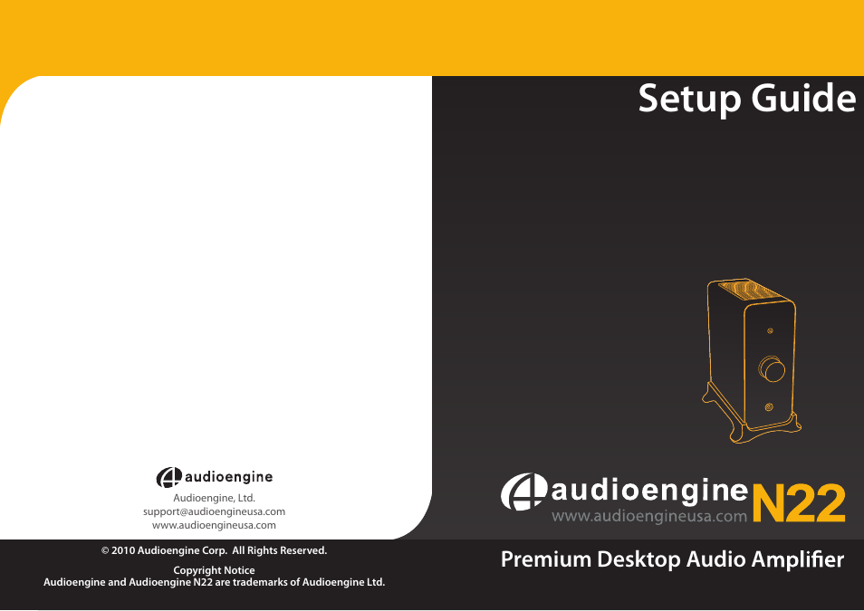 AudioEngine N22 DESKTOP AUDIO AMPLIFIER User Manual | 8 pages