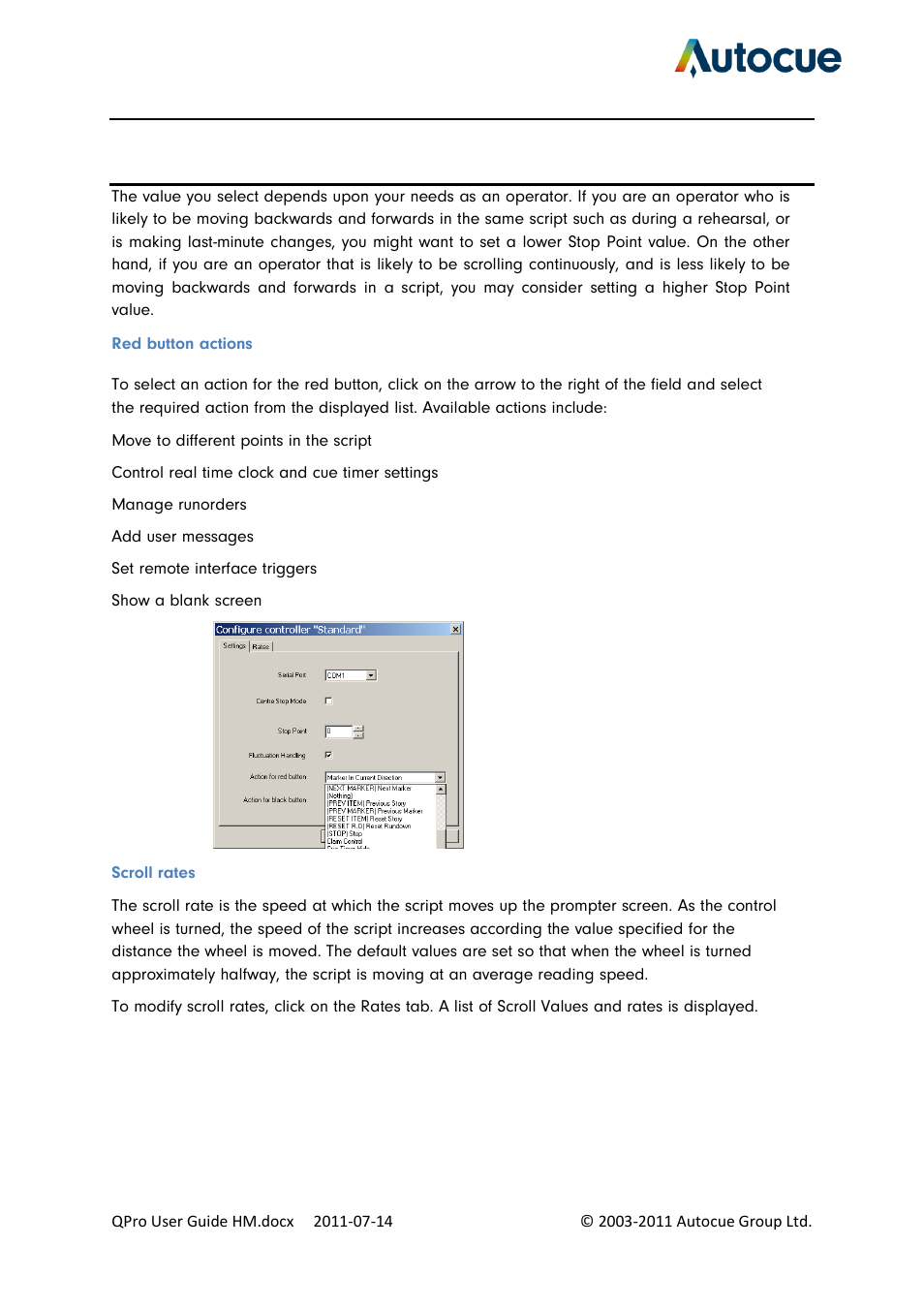 Autocue QPro User Guide User Manual | Page 37 / 51