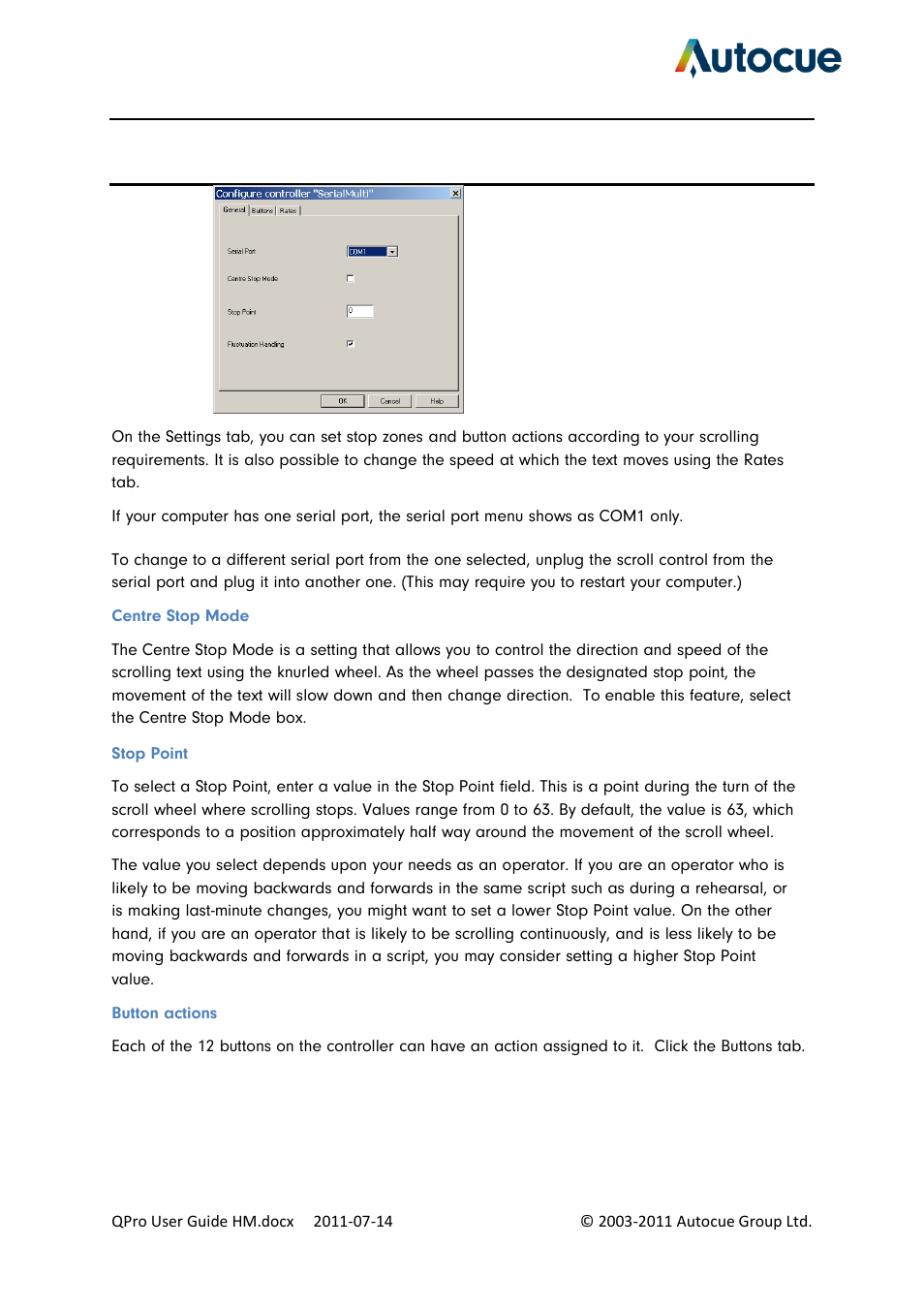 Autocue QPro User Guide User Manual | Page 39 / 51