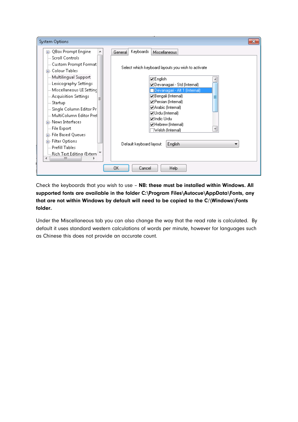 Autocue QMaster for Complex Languages User Manual | Page 25 / 66