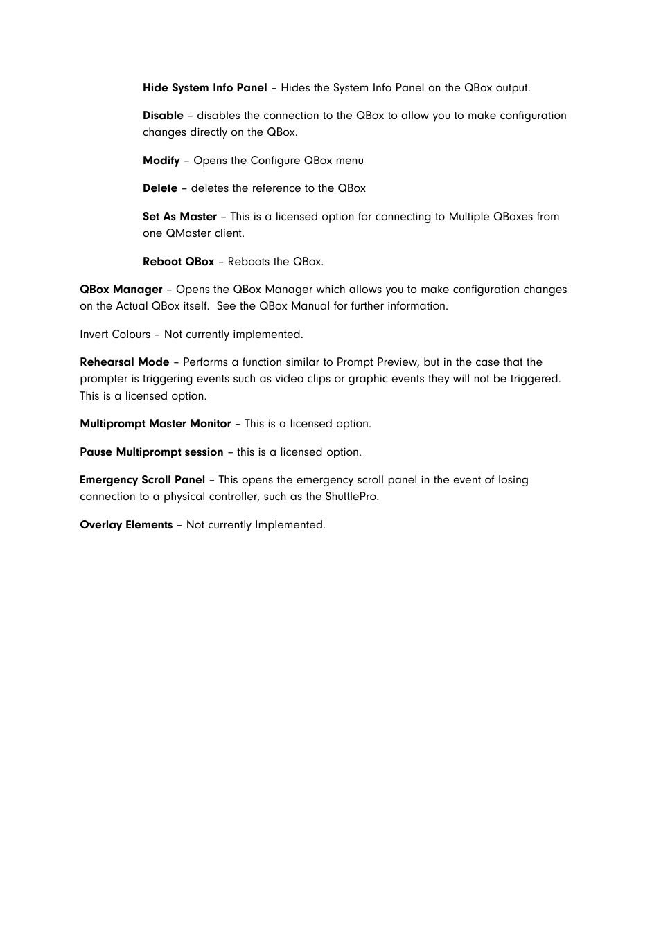 Autocue QMaster for Complex Languages User Manual | Page 34 / 66