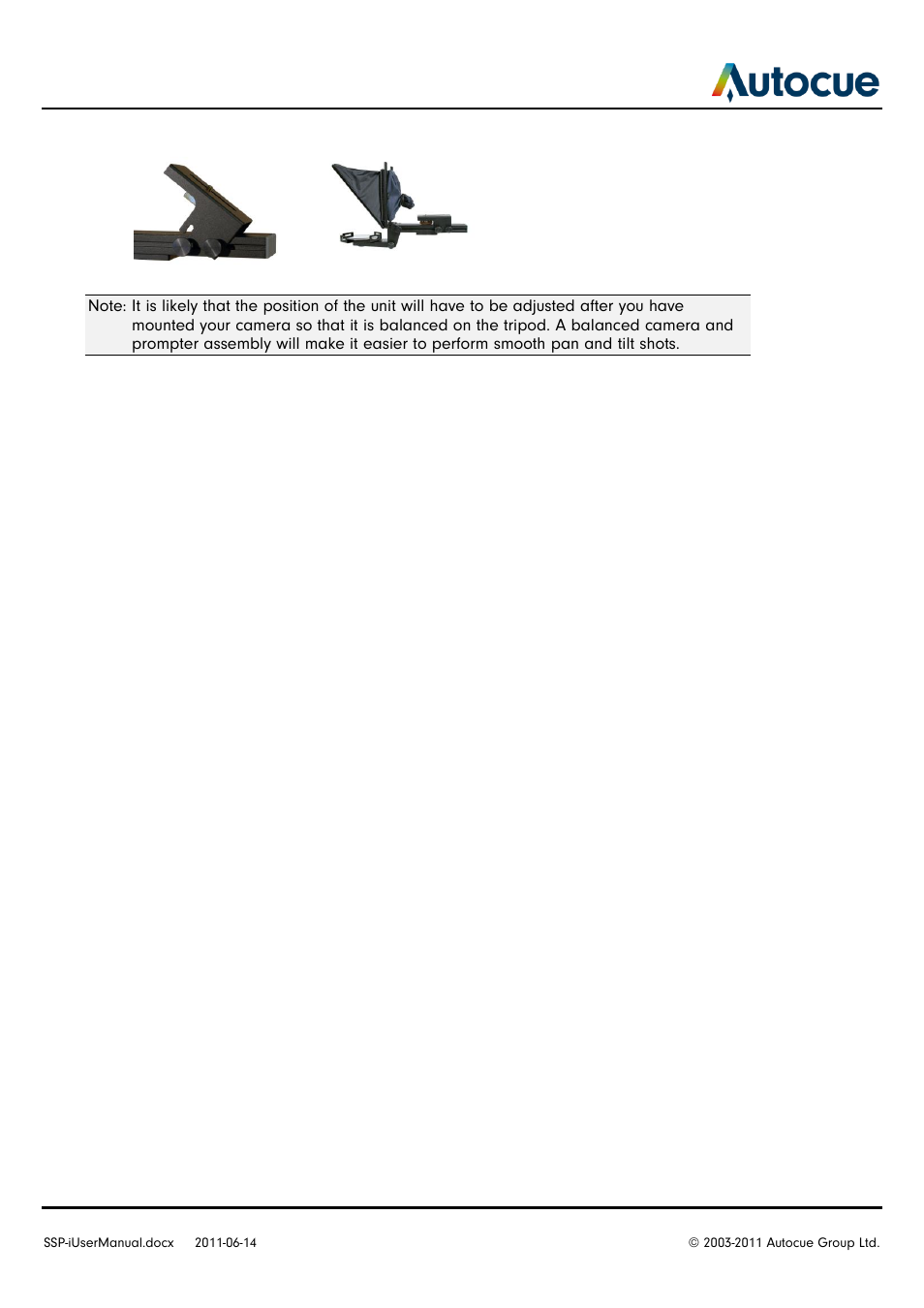 Autocue SSP-i User Manual | Page 6 / 12