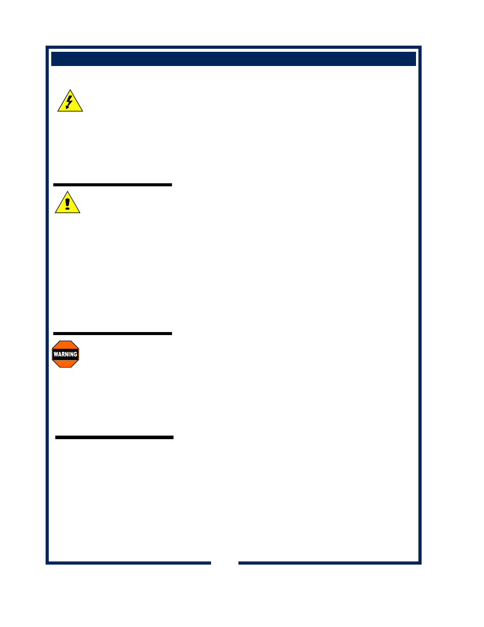 Caution, Warning | Bloomfield 8851 User Manual | Page 6 / 8