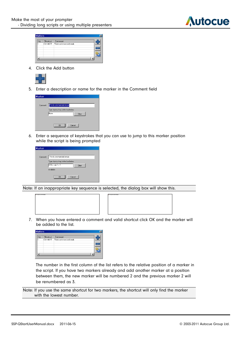 Autocue SSP10 Quick Start User Manual | Page 17 / 34