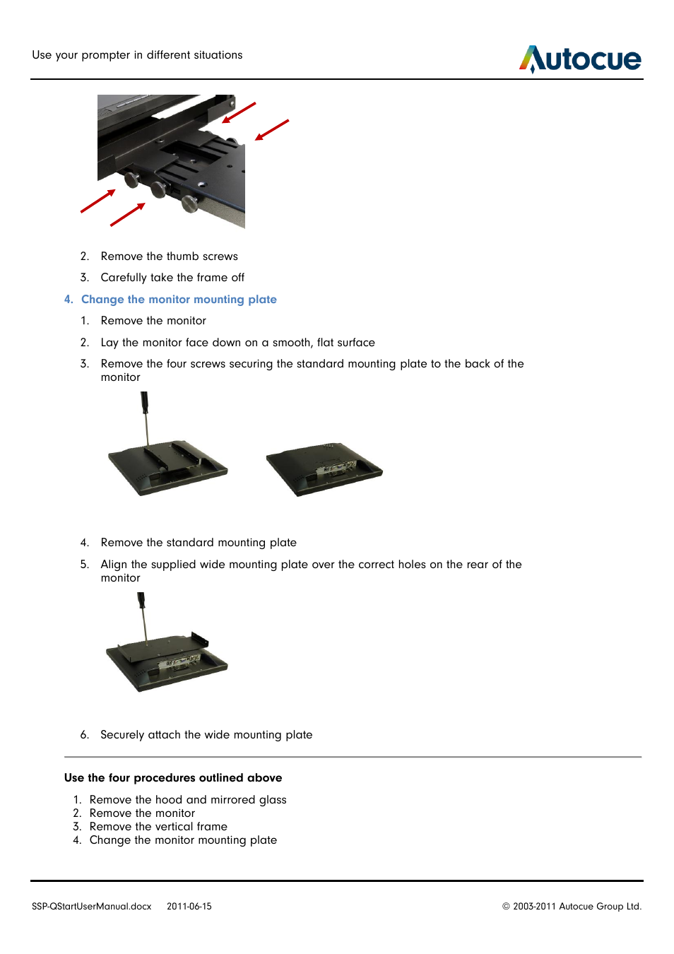 Autocue SSP10 Quick Start User Manual | Page 25 / 34