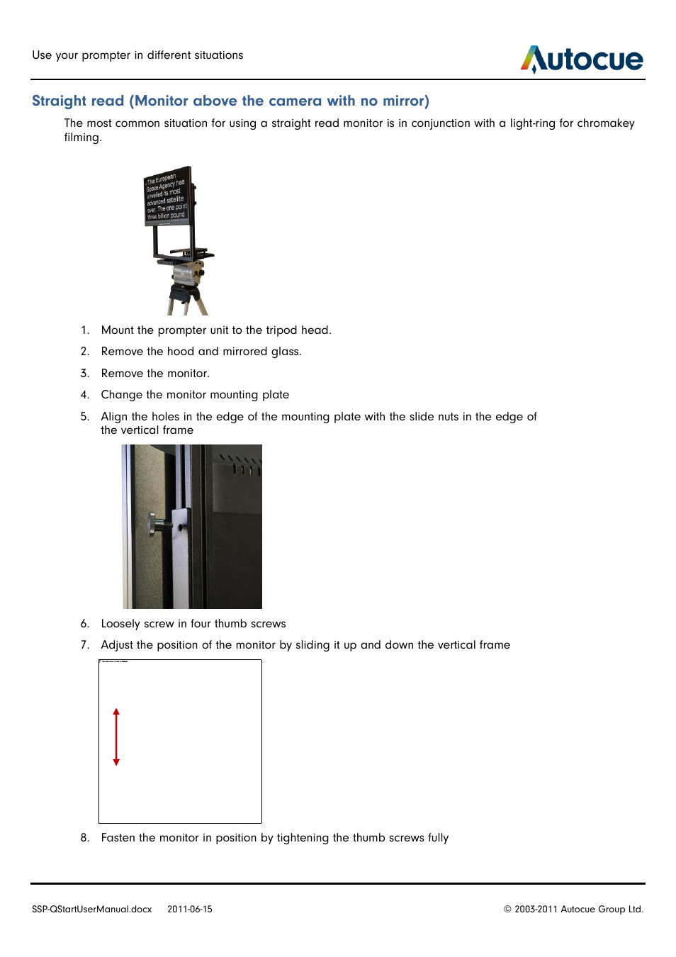 Autocue SSP10 Quick Start User Manual | Page 27 / 34