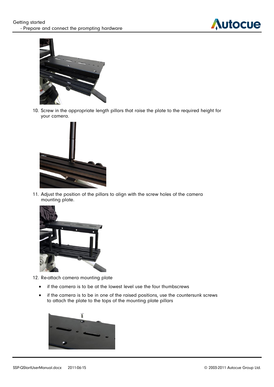 Autocue SSP10 Quick Start User Manual | Page 7 / 34