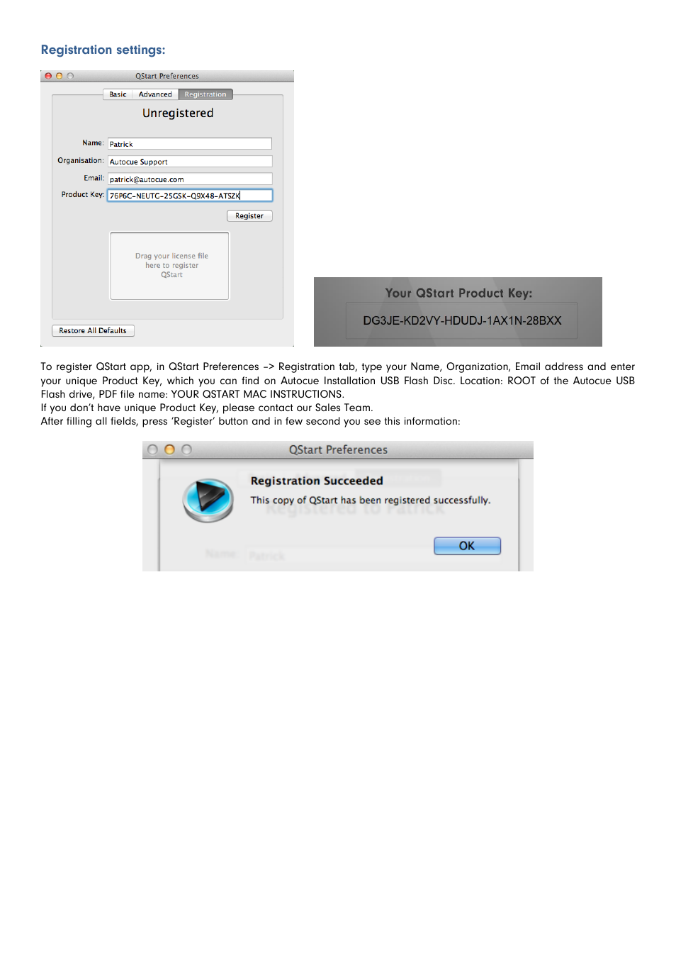 Autocue QStart MAC Version 1.1 (46) User Manual | Page 20 / 21