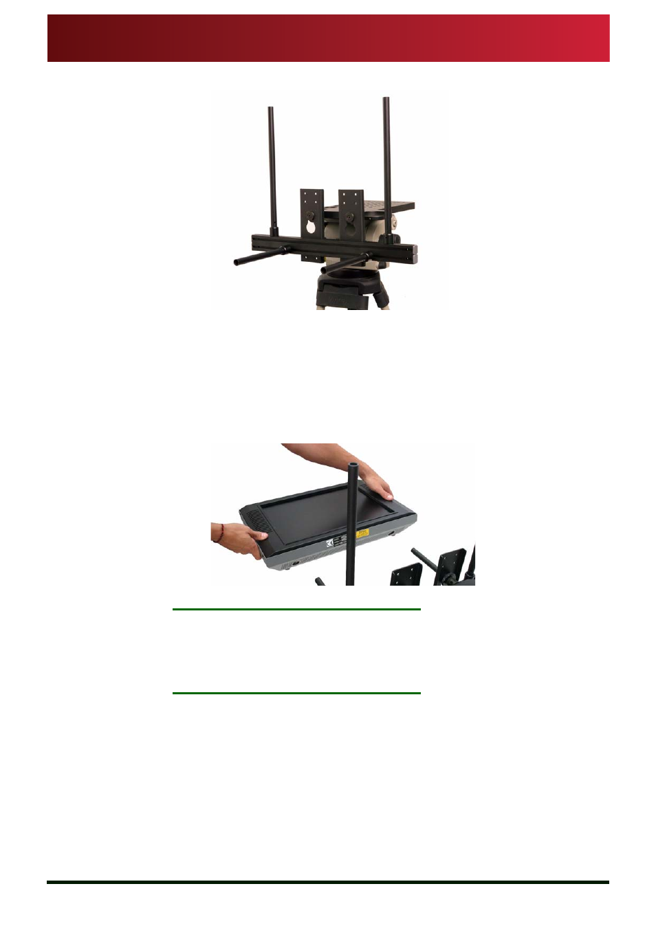 Mount prompter display unit and hood, Attach msp17 | Autocue MSP17 Master Series Prompter User Manual | Page 19 / 34