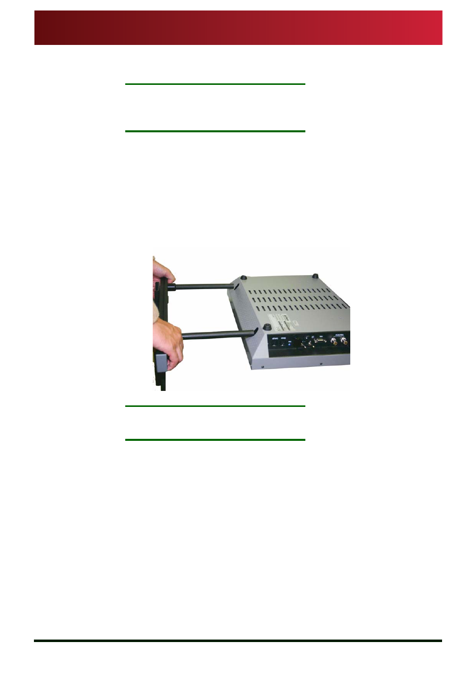 Adjust spacing and location of the mounting bars | Autocue MSP20 Master Series Prompter User Manual | Page 14 / 34