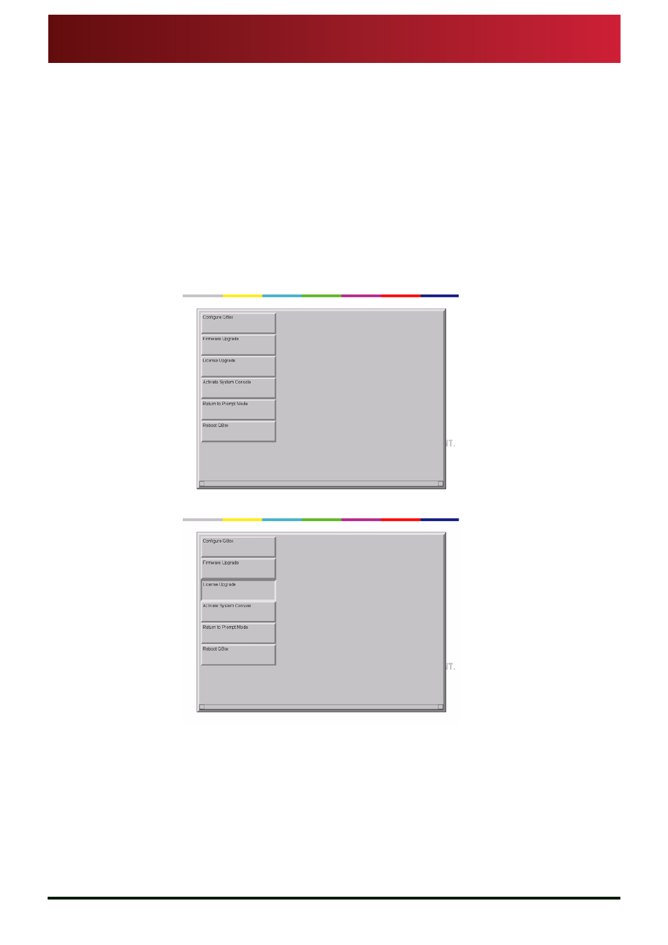 Licence upgrade | Autocue QBox User Guide User Manual | Page 55 / 74