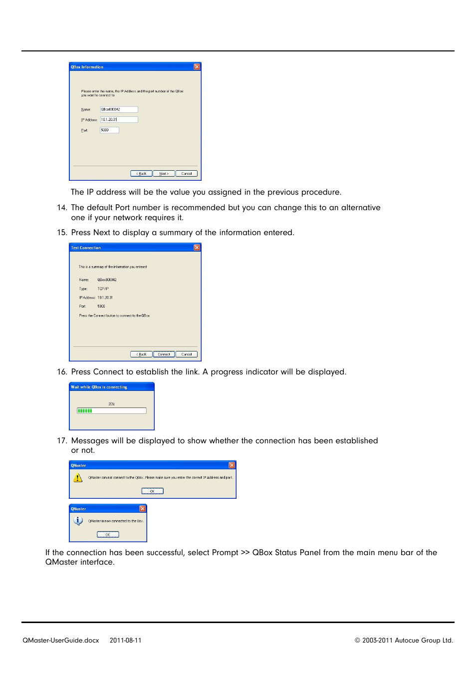 Autocue QMaster User Manual | Page 10 / 75
