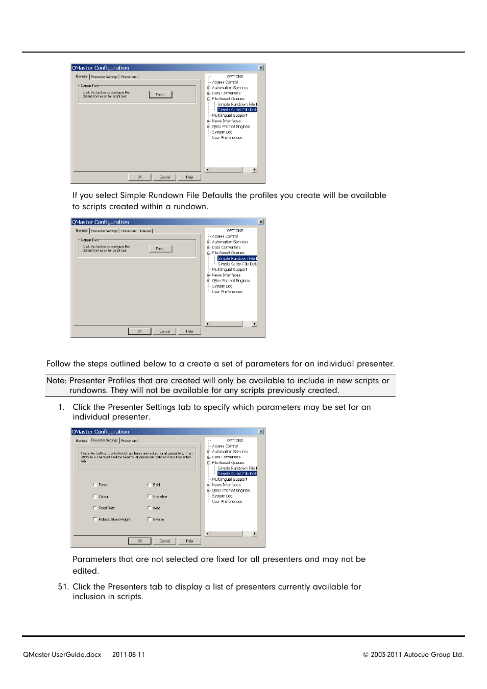 Autocue QMaster User Manual | Page 26 / 75