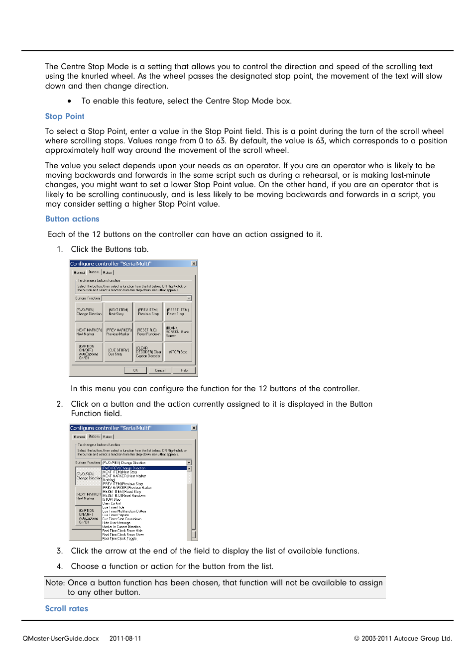 Autocue QMaster User Manual | Page 35 / 75