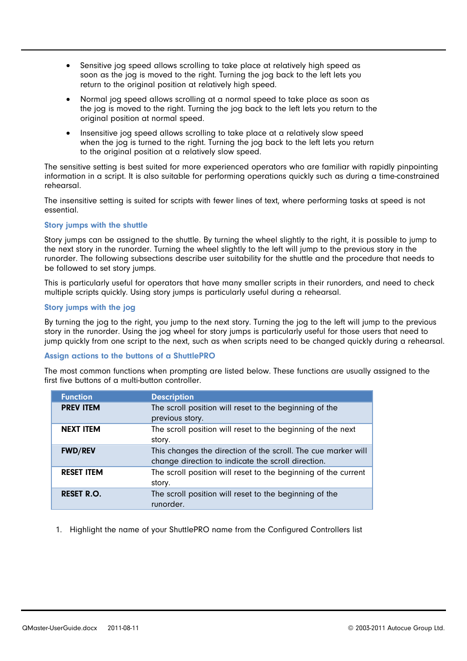 Autocue QMaster User Manual | Page 39 / 75