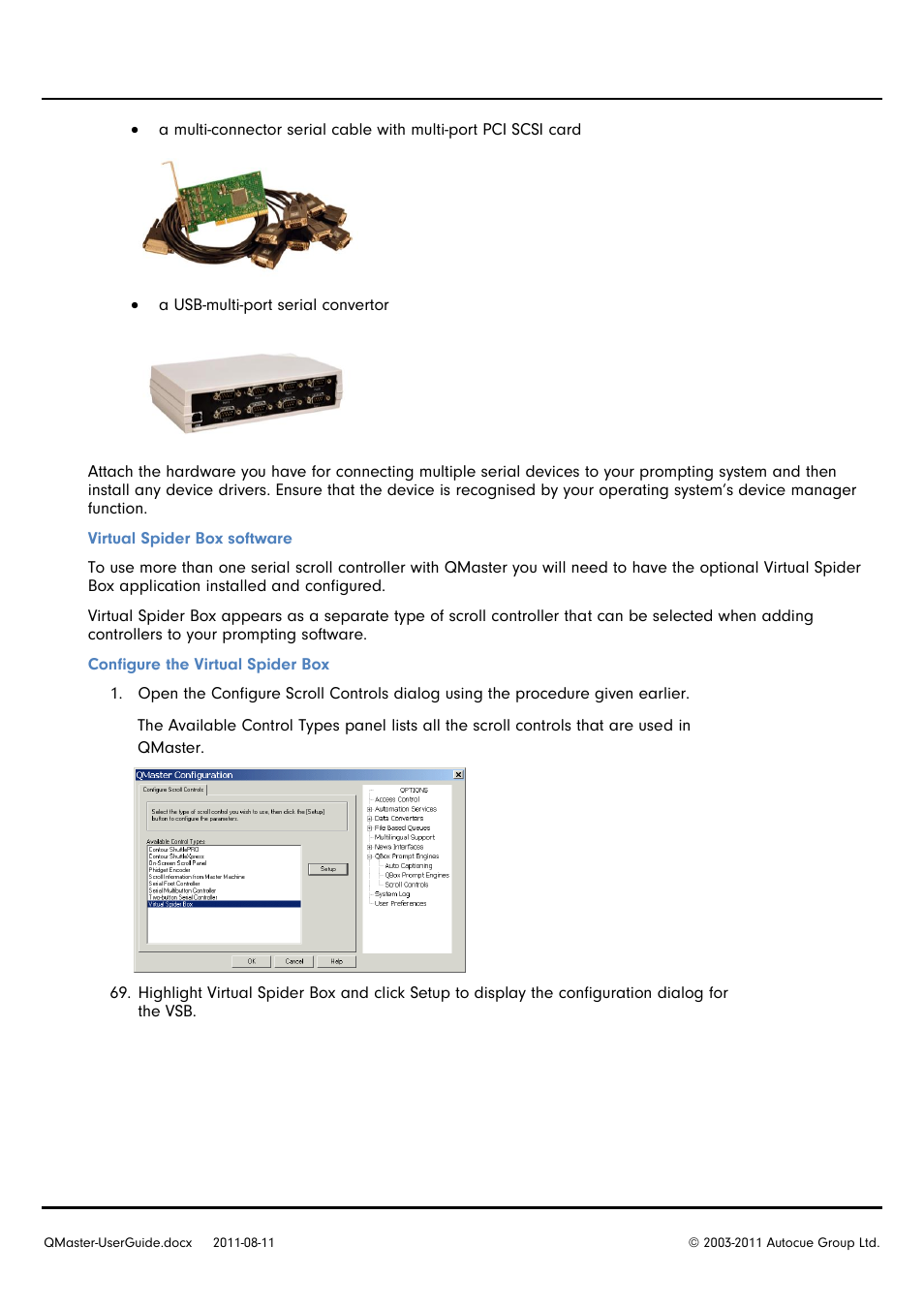 Autocue QMaster User Manual | Page 42 / 75