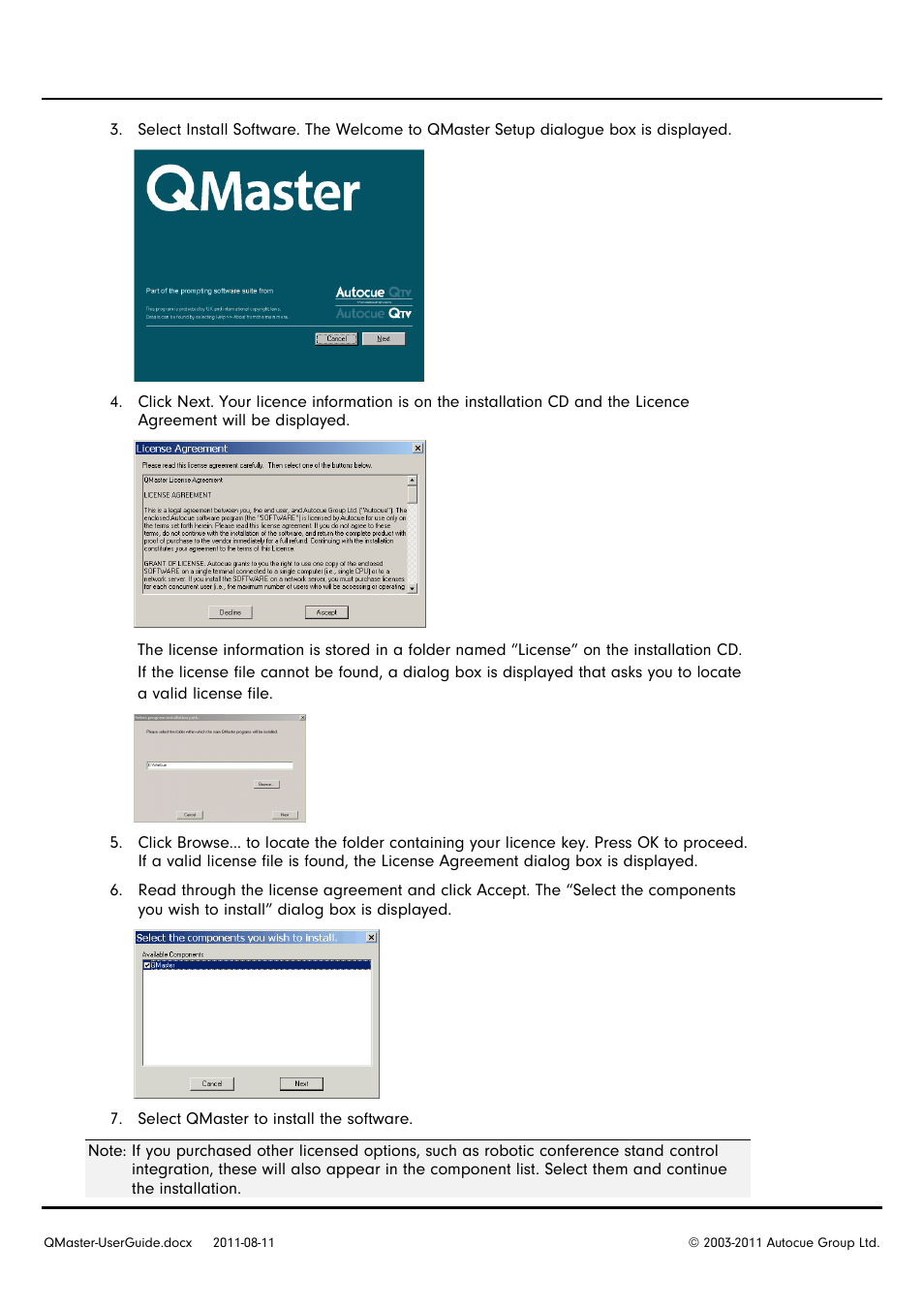 Autocue QMaster User Manual | Page 5 / 75