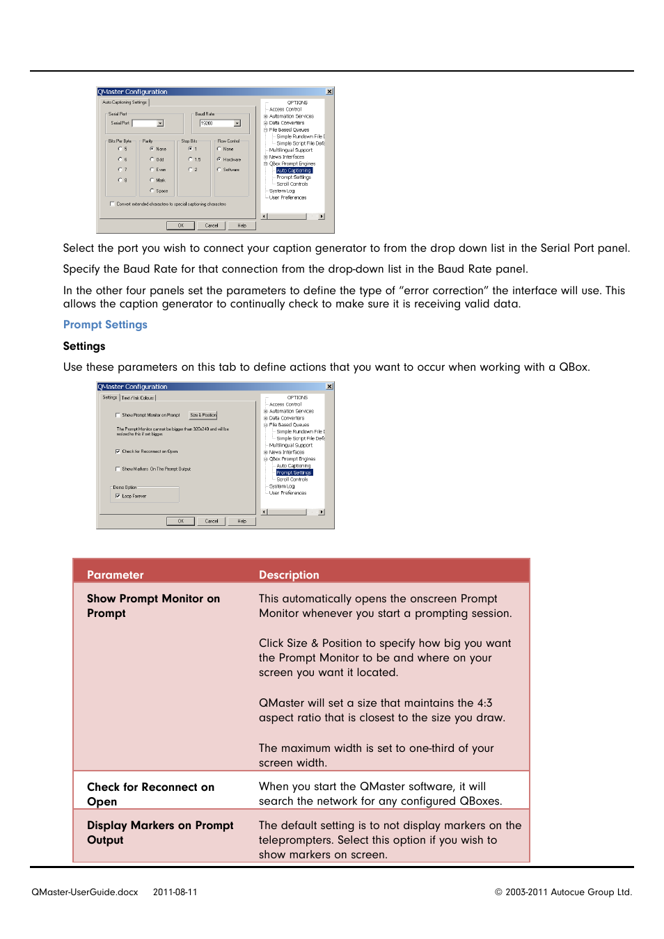 Autocue QMaster User Manual | Page 50 / 75