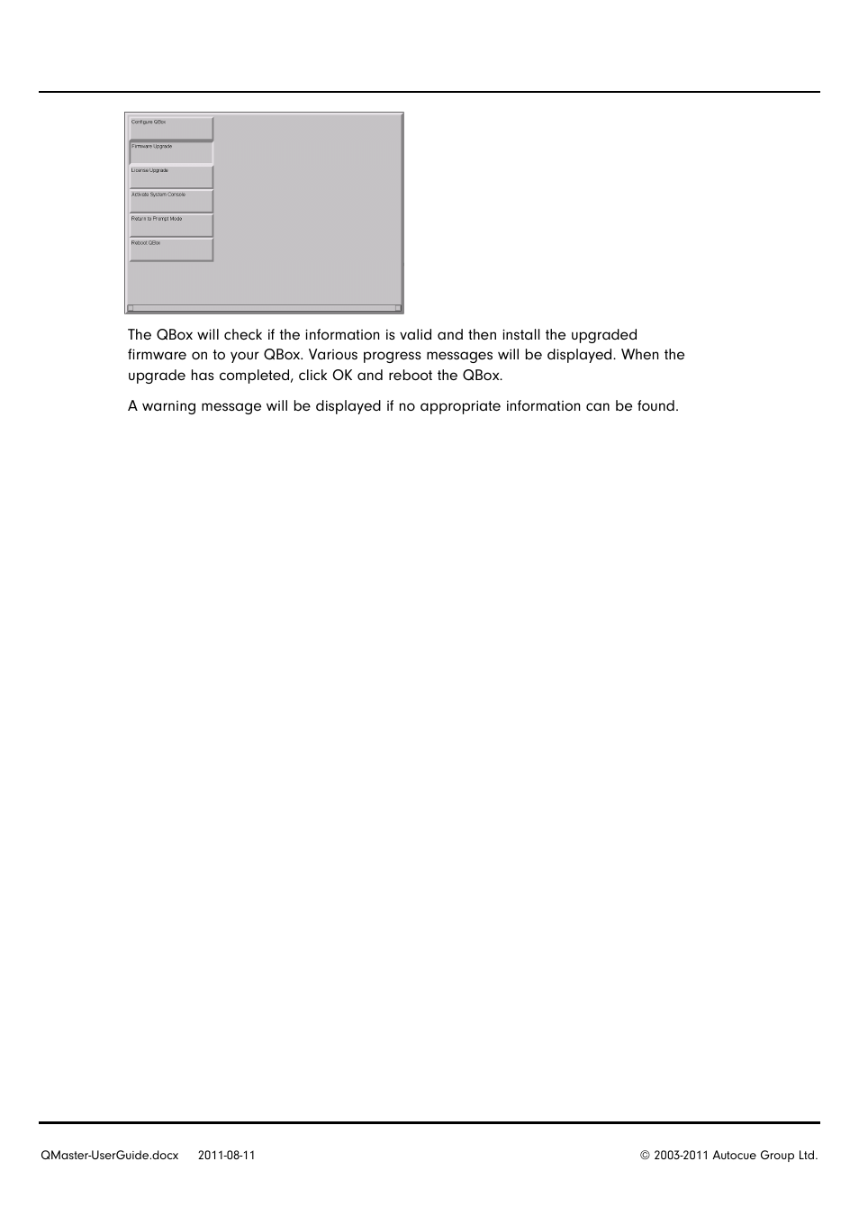 Autocue QMaster User Manual | Page 74 / 75