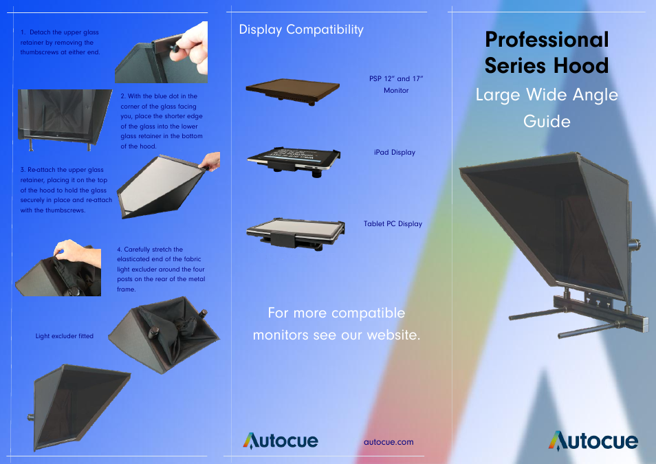 Autocue LWA Hood User Manual | 2 pages