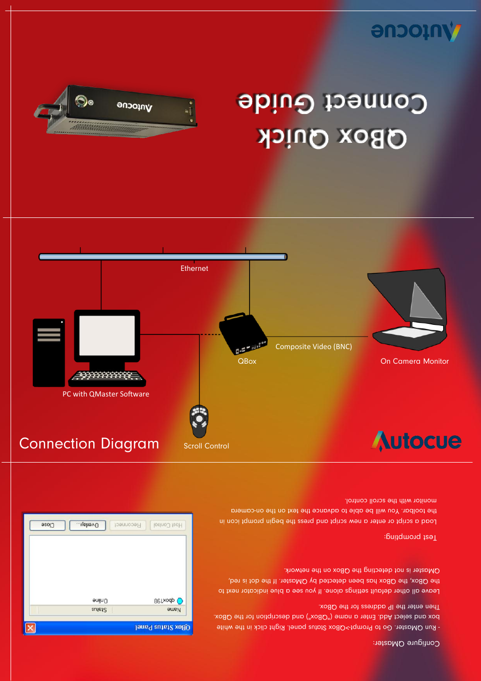 Autocue QBox Connection User Manual | 2 pages