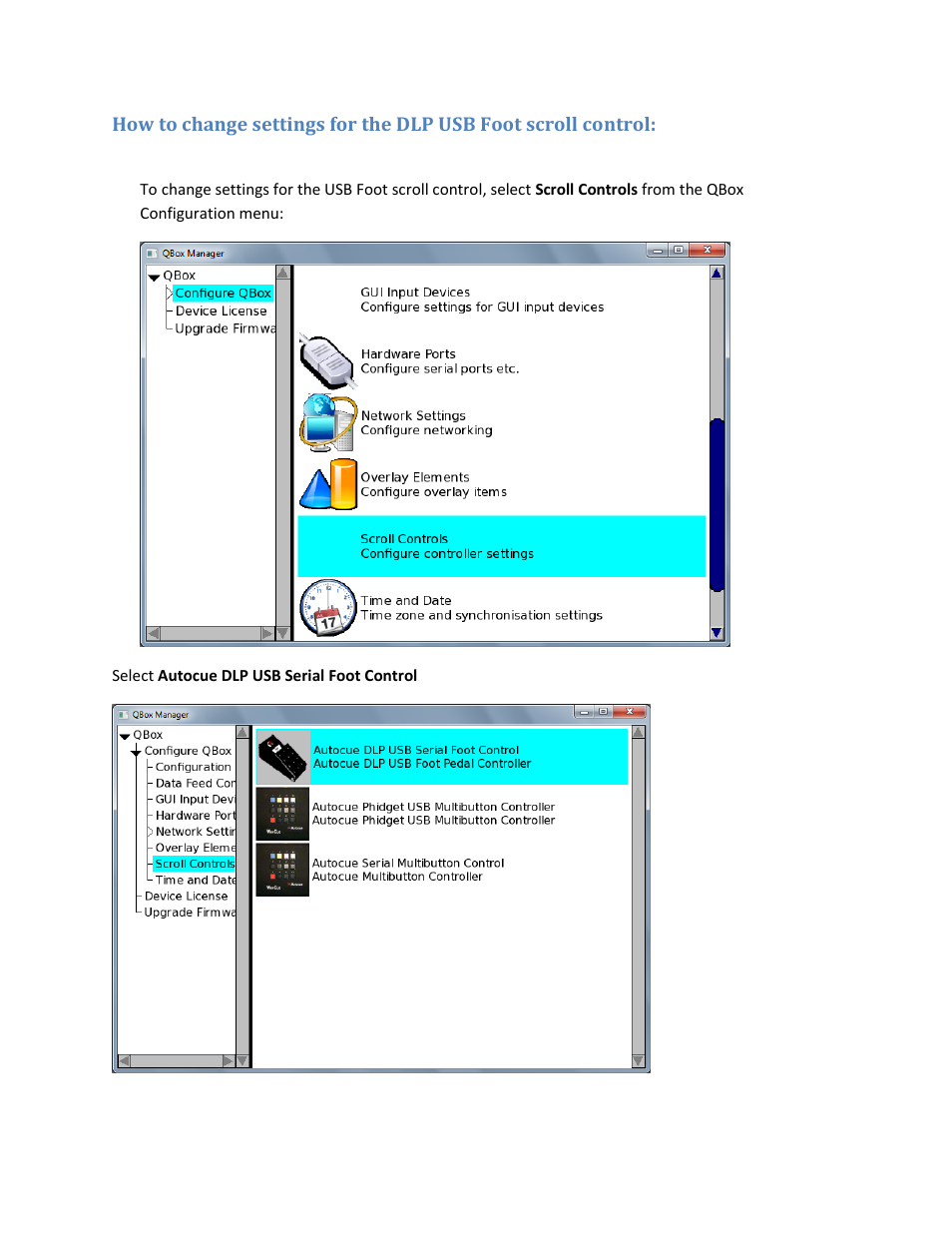 Autocue DLP USB Scroll Control User Manual | Page 10 / 13