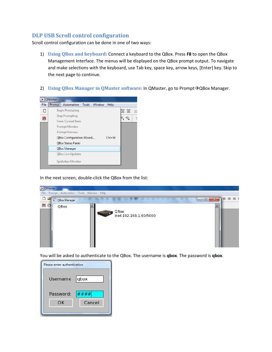 Autocue DLP USB Scroll Control User Manual | Page 3 / 13