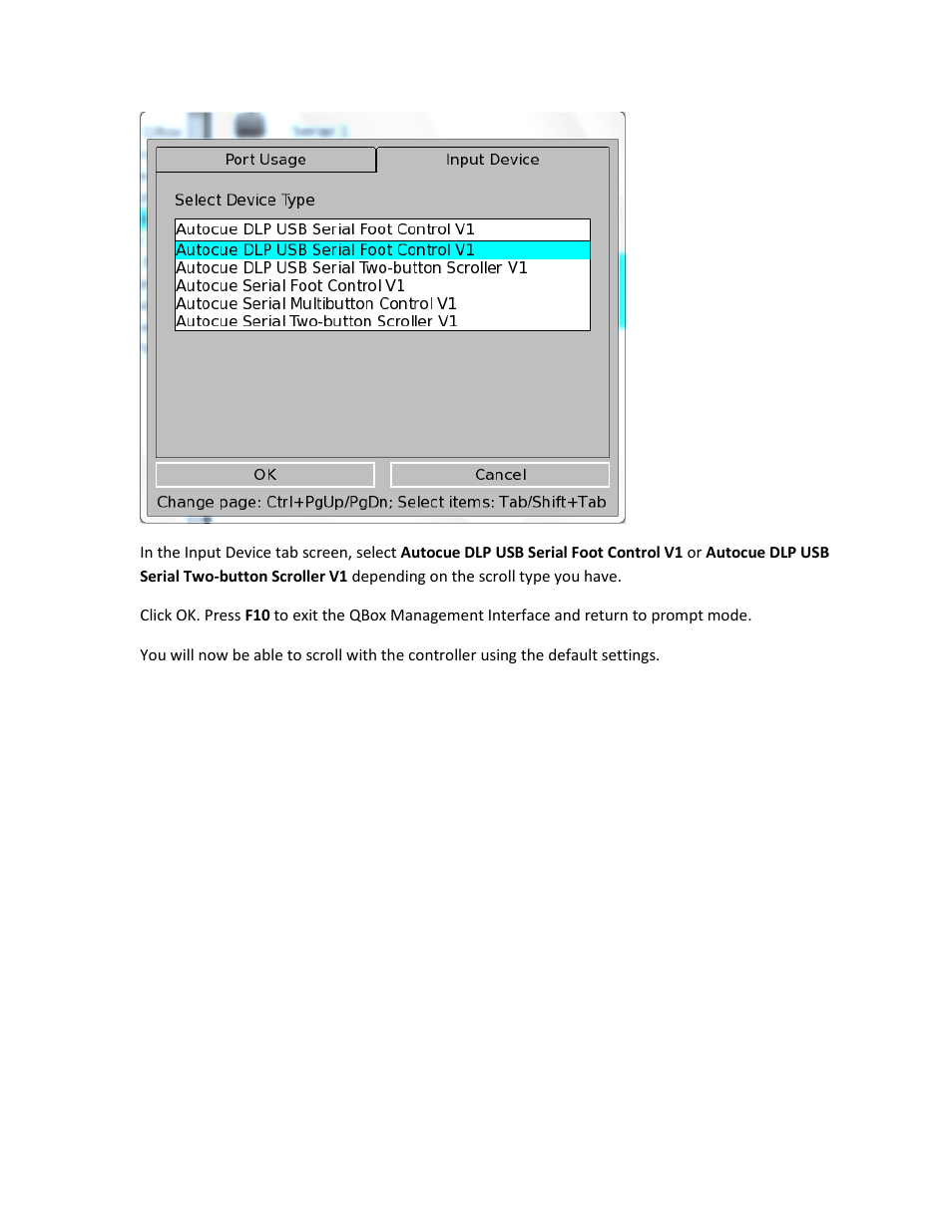 Autocue DLP USB Scroll Control User Manual | Page 6 / 13