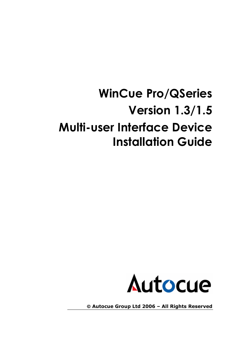 Autocue K8055 User Manual | 6 pages