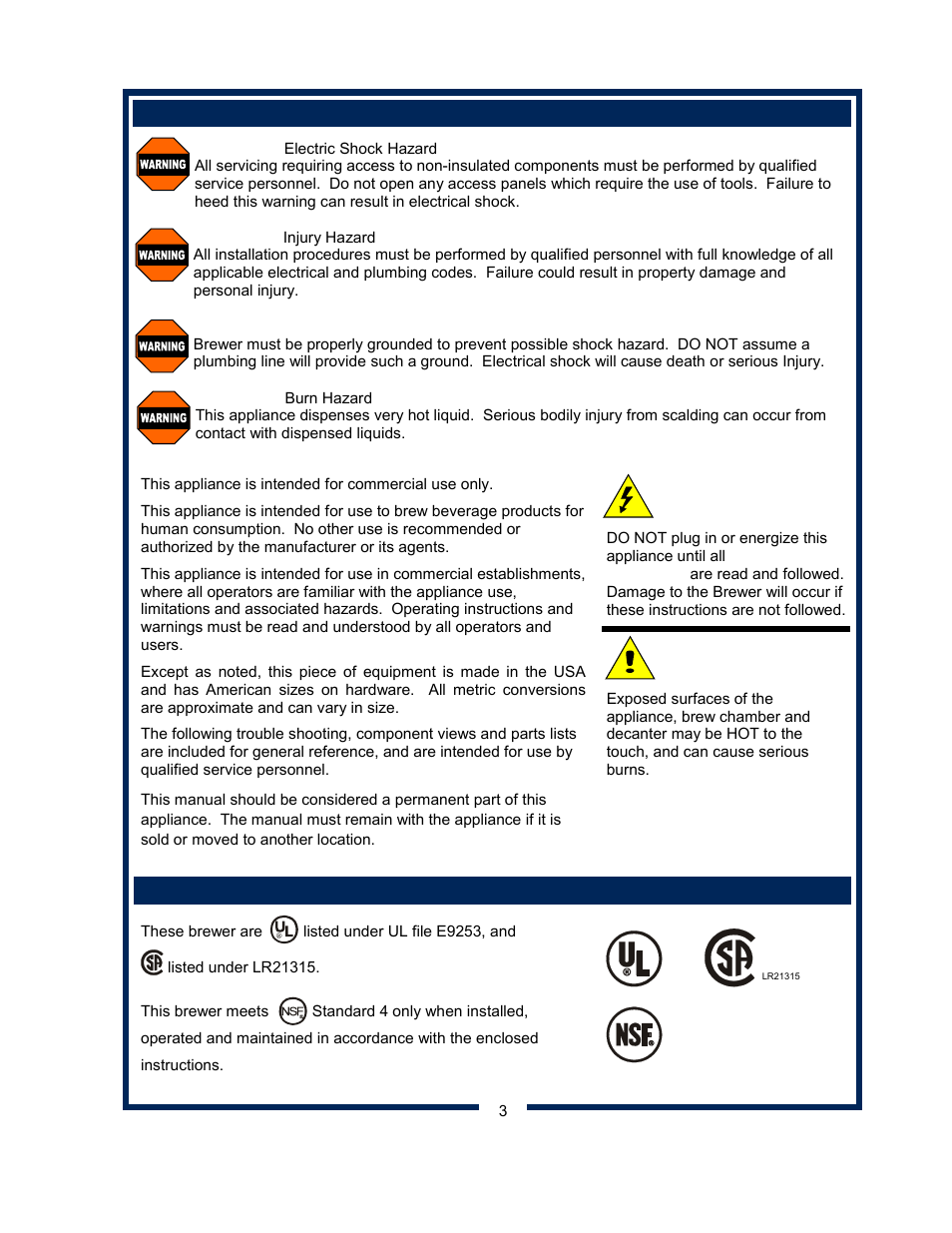 Bloomfield 8541 User Manual | Page 5 / 28