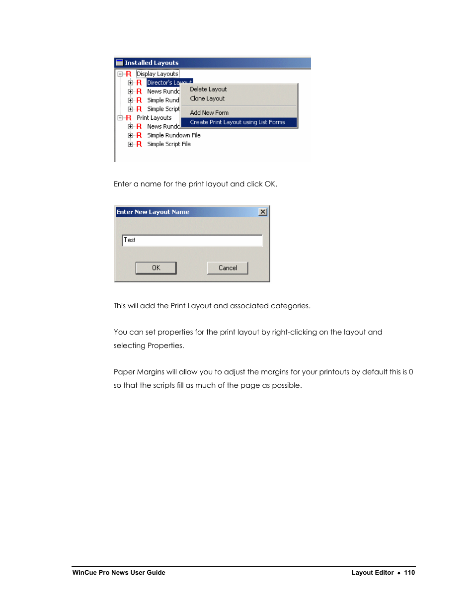 Autocue WinCue Pro News Version 1.3 User Manual | Page 110 / 168