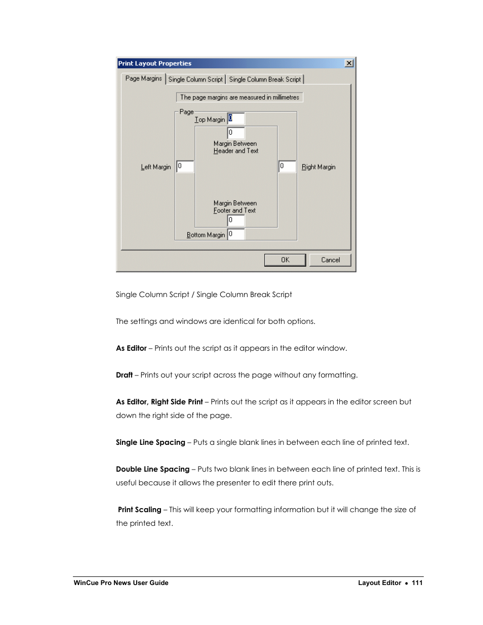 Autocue WinCue Pro News Version 1.3 User Manual | Page 111 / 168