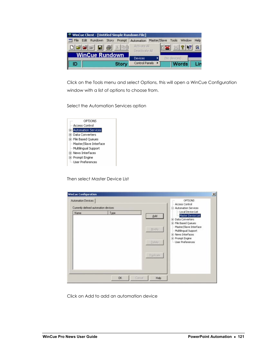 Autocue WinCue Pro News Version 1.3 User Manual | Page 121 / 168